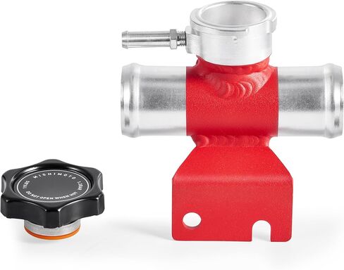 Mishimoto Mmfn-Evo-Rd سائل التبريد ملء Inlet ، متوافق مع Mitsubishi Lancer Evo X ، 2008-2015 ، Red in Saudi Arabia