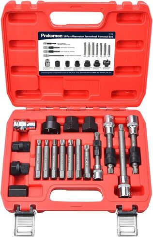 مجموعة أدوات بكرة المولد 18 قطعة من بروكومون، أداة إزالة بكرة المولد، مجموعة أدوات مجموعة مقابس الإدخال - أداة سحب وفصل بكرة السيارة in Kuwait