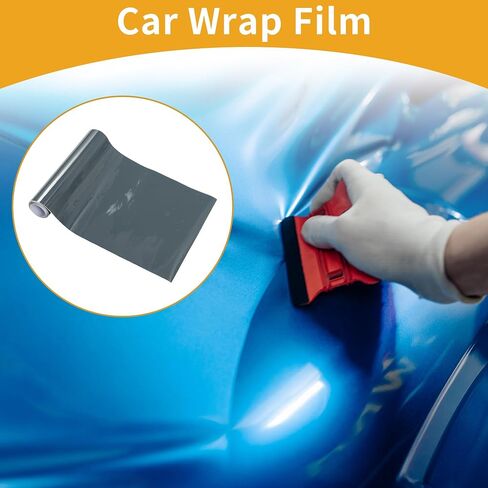 Gloss Gray Protective Car Wrap Film 152x15cm / 5ft x 0.5ft Exterior Interior Vinyl Wrap Cover 5.5mil PVC 1 Pc Universal in Saudi Arabia
