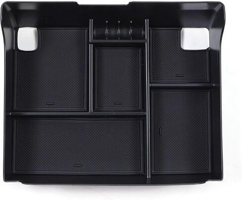 Center Console Organizer Tray for Cadillac Escalade 2015 2016 2017 2018 2019, Insert Armrest Storage Box Secondary Tray Accessories ABS Material in Saudi Arabia