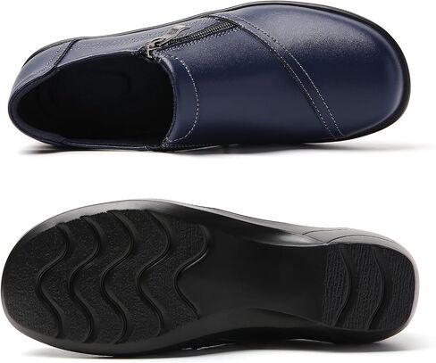 FOVSMO Loafers for Womens Comfort Dressy Slip-Ons Zipper Business Casual Office Work Shoes in Kuwait
