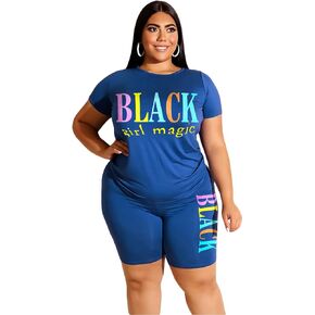 حجم كبير 2 قطعة ملابس للنساء رسالة مطبوعة تجريب كم طويل تي شيرت برقبة على شكل v Bodycon السراويل مجموعات رياضية