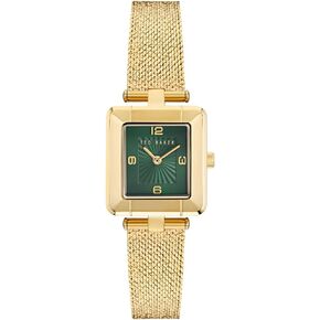 Ted Baker Ladies Stainless Steel Yellow Gold Mesh Band Watch (Model: BKPMSF3069I)
