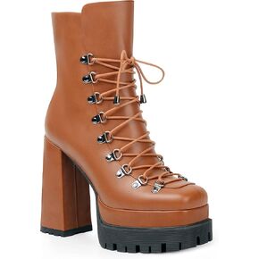 حذاء ANN CREEK نسائي ذو نعل مزدوج للكاحل مع تصميم برباط أمامي وإبزيم in Kuwait