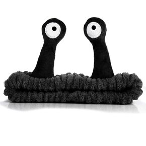 WLLHYF Spa Headband Facial Makeup Head Band Microfiber Soft Coral Fleece Head Wraps Snail Cartoon Cute Christmas Hair Accessories Elastic Skincare Hair Band for Women Girls Washing Face Beauty