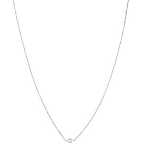HONEYCAT Solo Tiny Crystal Bezel Necklace in Gold, Rose Gold, or Silver | Minimalist, Delicate Jewelry