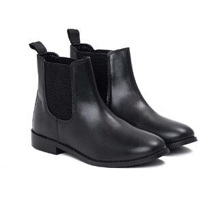 Women's Black Chelsea Boots- Genuine Leather in Kuwait