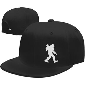 Dinosaur Skeleton Snapback Hat for Men Women Black Baseball Cap Adjustable Flat Bill Dad Hat Funny Trucker Hat for Summer
