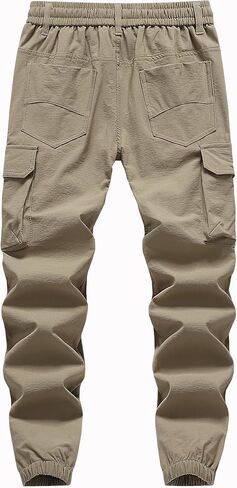 Vexalon بنين البضائع ركض السراويل تمتد مرونة الخصر الرباط الاطفال سراويل للتسلق الشباب Sweatpants مدبب 6 جيوب in Saudi Arabia