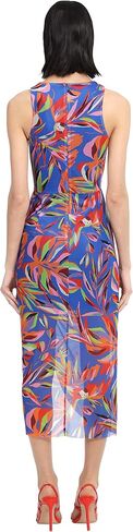 Donna Morgan Women's Ruched Halter Racer Back Midi in Saudi Arabia