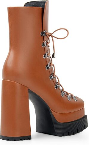 حذاء ANN CREEK نسائي ذو نعل مزدوج للكاحل مع تصميم برباط أمامي وإبزيم in Kuwait