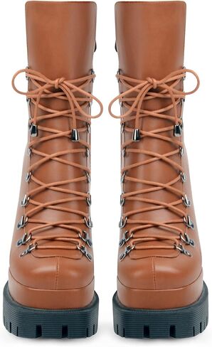 حذاء ANN CREEK نسائي ذو نعل مزدوج للكاحل مع تصميم برباط أمامي وإبزيم in Kuwait