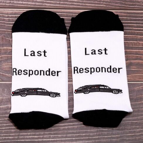 G2TUP 2 Pairs Mortician Last Socks Funny Dark Humor Gift Idea Funeral Director Gifts in Saudi Arabia