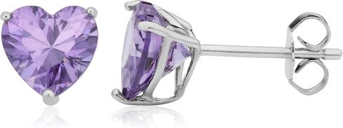 Kooljewelry الفضة الاسترليني ومكعب زركونيا القلب جوهرة الأقراط in Saudi Arabia