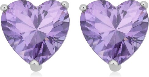 Kooljewelry الفضة الاسترليني ومكعب زركونيا القلب جوهرة الأقراط in Saudi Arabia