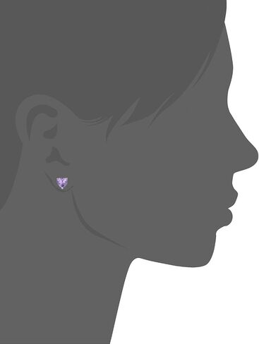 Kooljewelry الفضة الاسترليني ومكعب زركونيا القلب جوهرة الأقراط in Saudi Arabia