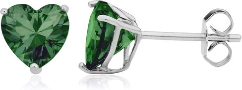 Kooljewelry الفضة الاسترليني ومكعب زركونيا القلب جوهرة الأقراط in Saudi Arabia