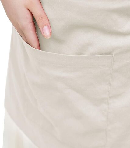 Medieval Half Apron with Pockets Linen Waist Aprons Vintage Maid Waiter Costume in Saudi Arabia