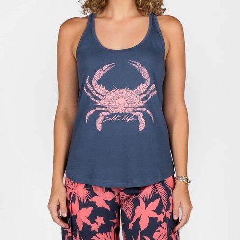 Salt Life Women's Tribal Crab Racerback Tank in Saudi Arabia