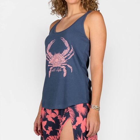 Salt Life Women's Tribal Crab Racerback Tank in Saudi Arabia