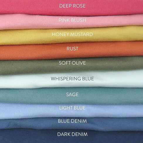 HonestBaby Short Sleeve Boxy T-Shirts Crew Neck Tees Comfy Fit 100% Organic Cotton for Women in Saudi Arabia