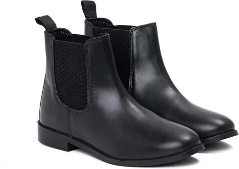 Women's Black Chelsea Boots- Genuine Leather in Kuwait