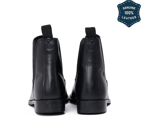 Women's Black Chelsea Boots- Genuine Leather in Kuwait