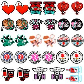 30PCS Medical Silicone Focal Beads Bulk, Pattern Silicone Beads for Keychain Making Silicone Focal Beads for Pens Nurse Silicone Beads for Crafts Decoration(Medical Theme Mixed)