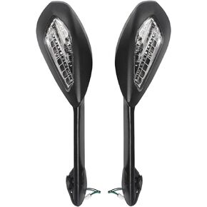 Side Rearview Mirror with Turn Signal Light Compatible with Ducati 899 1199 Panigale R/S