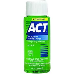 ACT Kids Fluoride Rinse Mouthwash Mint Travel Size (Pack of 3)