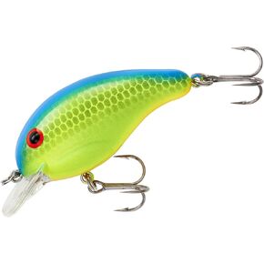 BANDIT LURES Crankbait Series 100 200 & 300 Bass Fishing Lures, Chartreuse Blue Back, Series 100 (Dives to 5') (BDT136)