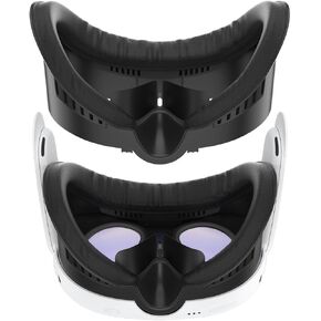 واجهة وجه من السيليكون RGEEK لـ Quest 3، غطاء وسادة للوجه مع وسادة من إسفنج البولي يوريثان، غطاء وجه وسادة أنف خفيفة مضادة للتسرب لملحقات Quest 3 in Kuwait