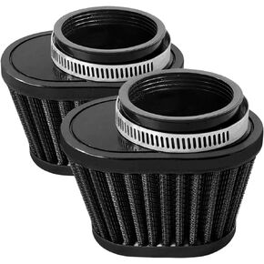 60mm Air Filter: Motorcycle High Performance Air Breather Filter with Double Filter Screen Universal Fits for ATV/Dirt Pit Bike/Mini Bikr/Go Kart/Scooter