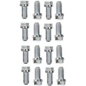 Mr. Gasket - 2211G Stainless Steel Header Bolts, 3/8-16X3/4 16Pc, Silver