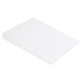 MECCANIXITY ABS Plastic Sheet 10 Inch x 8 Inch x 0.04 Inch ABS Styrene Sheets for Building Model DIY Crafts Panel White 3 Pcs