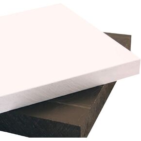 لوح HDPE من البولي إيثيلين عالي الكثافة - لوح بلاستيكي بسمك 1/4 بوصة وطول 12 بوصة × عرض 12 بوصة باللون الأبيض in Kuwait