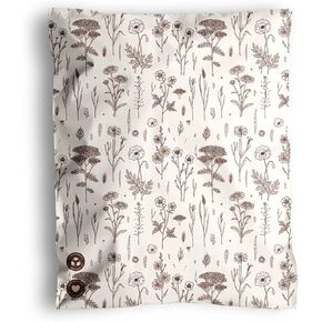 Impack Biodegradable Mailers - 10x13" 25 Pack - Tamper-Evident & Self-Sealing Shipping Envelopes for Small Businesses - Printed, Waterproof Mailing Bags - Tear & Puncture-Proof - Wildflower