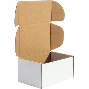 100 Pack 4x4x2 Small White Shipping Boxes - Corrugated Cardboard Mailer for Packaging, Mailing, Moving, Gifts - Eco-Friendly and Recyclable - Manufacturer Direct