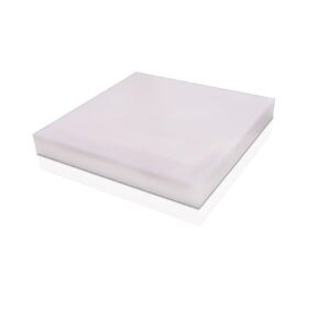 Acetal Copolymer Plastic Sheet 3/8" x 8" x 12" - Natural White Color