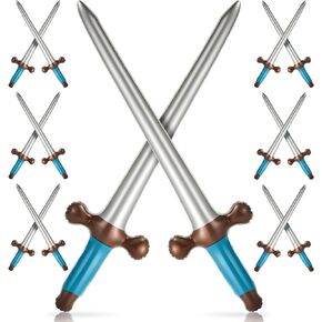 Outus 12 Pcs Inflatable Swords Inflatable Pirates Sword Pirate Party Favors for Theme Birthday Swimming Pool Party Cosplay Halloween Costume Accessories Stage Props, 24 Inch