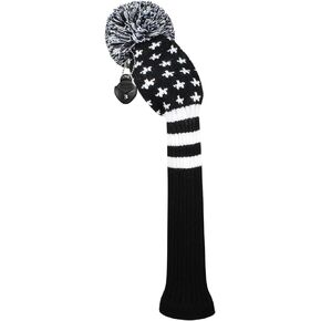Scott Edward 1PCS Hybrid Head Cover Knit, for Fairway Wood Hybrid, with Rotating Number Tags-Abstract Pattern
