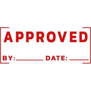 Printtoo Approved Self Inking Rubber Stamp Pre-Inked Office Stamp- Home Office Business Stationery, 47 x 20 mm Black