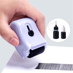 ختم دوار لحماية الهوية أو سرقة المعلومات السرية، مضاد للسرقة مع فتاحة صندوق وزجاجتين من الحبر. (أبيض) in Kuwait