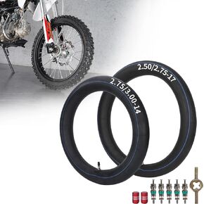 90/100-14 3.00-14 Rear Inner Tube with TR4 Straight Valve Stem for C70 CL70 CR80 CR80R CRF80F CRF100F CRF125F 150R CT 90 110 XR100R SM450R SM510R Off Road Dirt Pit Bike Motocross Motorcycle Moped