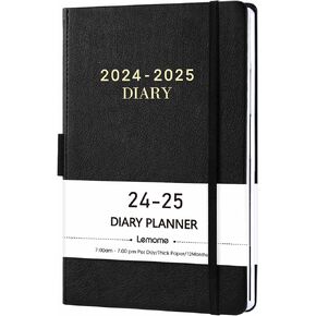 مذكرات 2024-2025 - مخطط يومي 2024-2025، يوليو 2024 - يونيو 2025 كتاب مواعيد، 5.75 بوصة × 8.5 بوصة، مخطط كل ساعة 2024-2025 مع علامات التبويب/حلقة القلم/الإشارات المرجعية