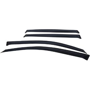 Window Visor Compatible with 2006-2012 Toyota RAV4 XU40, Acrylic Smoke Tinted & Semi-Transparent Sun Rain Shade Guard Wind Vent Air Deflector by IKON MOTORSPORTS, 2008 2009 2010 2011