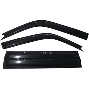 Window Visor Compatible with 1996-2000 Toyota Rav4 4Door, Slim Style Acrylic Smoke Tinted 4PCS Sun Rain Shade Guard Wind Vent Air Deflector by IKON MOTORSPORTS, 1997 1998 1999