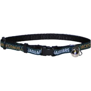 Pets First COLLAR for CATS - NFL JACKSONVILLE JAGUARS CAT COLLAR. - Strong & Adjustable FOOTBALL Cat Collars with Metal Jingle Bell