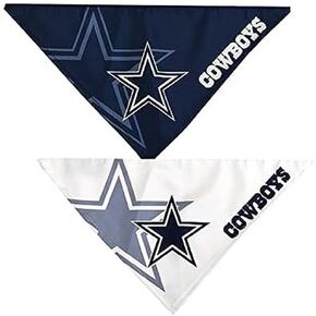 Littlearth Unisex-Adult NFL Dallas Cowboys Home and Away Pet Bandana Set, Team Color, Medium