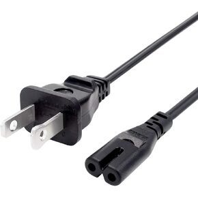 UL Power Cord Replacement for Technics Turntable Record SL-BD22 SL-B270U SL-QD3 SL-QD2 Sony CFD-S50 CFD-S05 CFD-E75 Player 8Ft Power Cord Cable